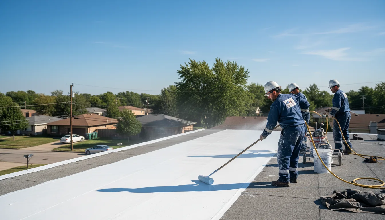 Commercial roof coating in Upland, IN near me